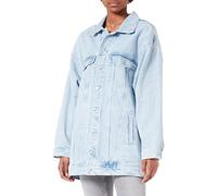 JJXX Women's JXALISON Oversized Long Jacket CR503 NOO, Light Blue Denim, XS