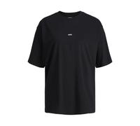 JJXX Women's JXANDREA SS Loose Every Tee NOOS T-Shirt, Black/Print:White Logo, S