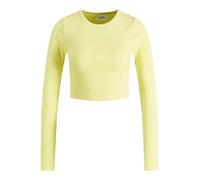 JJXX Women's JXFELINE LS Rib Tee NOOS T-Shirt, Elfin Yellow, M