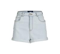 JJXX Women's JXHAZEL Mini HW AKM Shorts, Light Blue Denim/Detail:AKM11, S