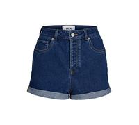 JJXX Women's JXHAZEL Mini HW AKM Shorts, Medium Blue Denim/Detail:AKM2A, M