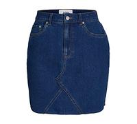 JJXX Women's JXHAZEL Short Skirt HW RH AKM LN Rock, Medium Blue Denim/Detail:AKM2, L