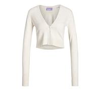 JJXX Women's JXISABEL LS Soft Cropped Knit Cardigan, Snow White, M