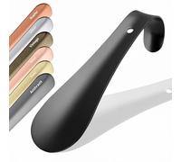 JK Trade® 15cm STABILER Edelstahl Schuhlöffel | 1.5mm polierter Metall Schuhanzieher zum Reisen | Schuhlöffel klein für Unterwegs | optimierte Länge & Breite | Shoe Horn | Business | Aufhängbar
