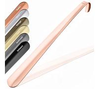 JK Trade® 42cm STABILER Edelstahl Schuhlöffel Lang | Schuhanzieher Edelstahl Lang zum Stehen | Schnell & Einfach | optimierte Länge & Breite | Shoe Horn Business Aufhängbar