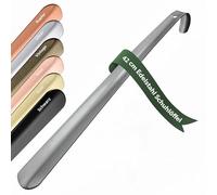 JK Trade® 42cm STABILER Edelstahl Schuhlöffel Lang | Schuhanzieher Metall Lang zum Stehen | Schnell & Einfach | optimierte Länge & Breite | Shoe Horn Business | Anthrazit