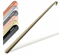 JK Trade® 72cm STABILER Edelstahl Schuhlöffel Lang | 2mm polierter Metall Schuhanzieher Lang zum Stehen | Schnell & Einfach | optimierte Länge & Breite | Shoe Horn | Business | Aufhängbar