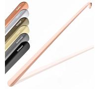JK Trade® 72cm STABILER Edelstahl Schuhlöffel Lang | 2mm polierter Metall Schuhanzieher Lang zum Stehen | Schnell & Einfach | optimierte Länge & Breite | Shoe Horn | Business | Aufhängbar
