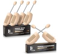 JK Trade® Premium Schuhspanner Herren | Schuhspanner Damen aus Lotus Holz | Schuhdehner | Stiefelspanner | Schuhweiter | Anti Knick Schuhe | zum Vergrößern der Form | Business | Größen 36-48