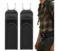 JKITNHJOT Schnallenloser Gürtel 2 Stück, Elastischer Gürtel ohne Schnalle mit Metallhaken & Klettverschluss, Verstellbarer Unisex Gürtel für Herren & Damen, Ideal für Jeans & Alltag