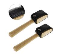 JKJF Reinigen Schuhbürste Holz Schmutzbürste mit Draht Tanzschuhbürste für Leder Kunstlederschuhe Sneaker Gummistiefeln Wanderstiefeln