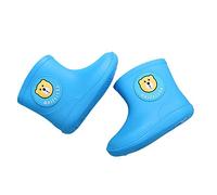 JLGY Boots Kinder Gummistiefel Mädchen Wasserdicht Regenstiefel Jungen Regenstiefelette Outdoor Rutschfest Hohe Stiefel Wasserdicht Kurze Stiefel Gummistiefeletten Blau 23 EU