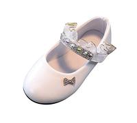JLGY M鋎chen Prinzessin Schuhe Glitzer Sandalen M鋎chen Party Kristall Schuhe Bowknot Hochzeitsschuhe Festschuhe Karneval Party Cosplay Schuhe Kost黰 Zubeh鰎 Schuhe, 26 EU