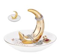 Jlnmmn Dekorative Schmuckschale, Dekorativer Schmucktellerhalter, Jewelry Tray, Schmucktablett, Schmuckschale, Schmuckablage, Schmuckteller, für Ringe, Ohrringe, Halsketten und Anderer