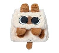 Jlobnyiun Süßes Katzen-Plüschtier - einzigartige Stofftier-Modelltasche mit Reißverschluss, kuscheliges Kissen für Sammler | Dekoratives Kissen, Geschenk für Kinderzimmer, Valentinstagsgeschenk