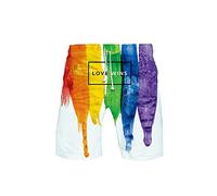 JLTPH Men's LGBT Gay Pride Flag Kurze Hose Summer Beach Surfing Boardshorts Strandshorts Strandhose Hot Pants Trainingshose Jogger Sweatpants