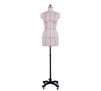 Schneiderpuppe Kleidungsformen Nähen Weibliche Schaufensterpuppen, Damen Schneiderinnen Dummy Schaufensterpuppe Display Büste mit Gusseisenrädern, Höhenverstellbar (Size : X-Large)