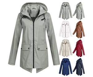 Jmwedia Lederjacke Damen Herren Mantel mit Kapuze Kunstleder PU L-eder Jacket Frauen Jacke mit Reißverschluss Motorradjacke Bikerjacke Kapuzenjacke Übergangsjacke Ladies Oberbekleidung