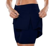 Jmwedia Rock Mit Hose Drunter,Tennisrock Hohe Taille Sportrock Mit Hose Kurz Golfrock Yoga Fitness Golf Laufrock Hosenrock 2 In1 Sport Leggings Mit Rock Dehnbar Laufenrock Outdoor Minirock