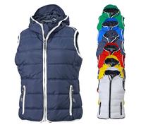 JN1075 James+Nicholson Damen maritime Weste Irish Green L