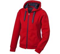 JN354-1 Ladies´ Doubleface Jacke Sweatjacke Kapuze Sweatshirt XL,red-carbon