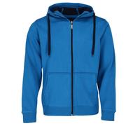 JN355 Men´s Doubleface Jacke Sweatjacke Kapuze Sweatshirt, Farbe:Azur-Navy;Herrengrößen:XXL