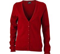 JN660 Damencardigan Strickjacke Damen Cardigan V-Neck M,Bordeaux