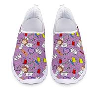 Jndtueit Sportliche Wanderschuhe für Damen, süße Cartoon-Krankenschwester, Air-Mesh, lässig, Jogging-Turnschuhe, Arbeit, Sport im Freien