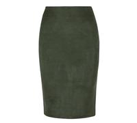 JNWHY Hübscher Rock Bleistiftrock Damen Sexy Mehrfarbiger Midi-Bleistift Rock Aus Wildleder Damen Mode Elastisch Hohe Taille Büro Lady Bodycon Röcke L Grün