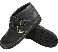JOB Dachdecker-Schuhe MAX II Leder, halbhoch mit 2 Schnallen, schwarz (43)