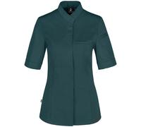 JOBELINE Damenkochjacke Marco Halbarm Kleidergröße 36; petrolgrün