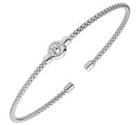 Jobo Damen-Armspange aus 925 Silber mit Zirkonia 17,5 cm