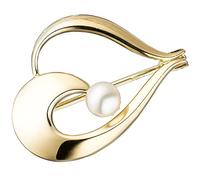 Jobo Damen-Brosche aus 14 Karat 585 Gold mit einer Perle
