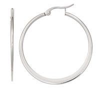 Jobo Damen-Creolen aus Edelstahl Durchmesser 39 mm