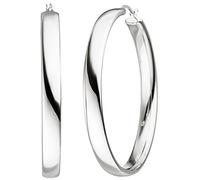 Creolen groß 925 Sterling Silber Ohrringe Durchmesser 50 mm