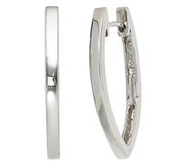 Jobo Damen-Creolen Spitz Oval aus 925 Sterling Silber