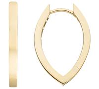 Jobo Damen-Creolen spitz oval Ohrringe aus 333 Gold 21 mm