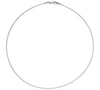 Jobo Damen-Halsreif aus 14 Karat 585 Weißgold 1,2 mm 42 cm