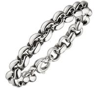 Jobo Damen Herren Erbs-Armband aus 925 Sterling Silber 10 mm 21 cm