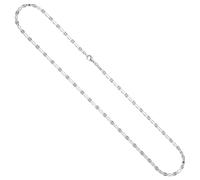 Jobo Damen Herren Halskette Kette aus 925 Silber rhodiniert 3,2 mm 50 cm