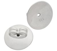 Jobo Damen Herren Teller-Pousetten 8 mm aus 925 Silber rhodiniert