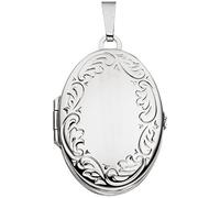 Jobo Damen-Medaillon aus 925 Silber Oval zum Öffnen für 4 Fotos