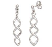 Jobo Damen-Ohrringe Spirale hängend aus 925 Sterling Silber