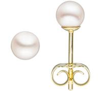 Ohrstecker 585 Gold Gelbgold 2 Akoya Perlen 4 mm