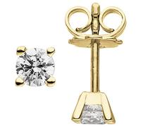 Ohrstecker 585 Gold Gelbgold 2 Diamanten Brillanten 0,50 ct. Ohrringe