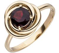 Gr. 60 - Damen Ring 333 Gold Gelbgold 1 Granat rot Granatring - Gold / 60