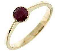 Jobo Damen-Ring aus 8 Karat 333 Gold mit Rubin Größe 56