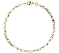 Jobo Damen Steg-Panzer-Armband aus 8 Karat 333 Gold massiv 2 mm 19 cm