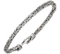 Jobo Herren Damen Königs-Armband aus 925 Sterling Silber 3,1 mm 21 cm