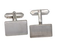 Jobo Herren-Manschettenknöpfe aus 925 Sterling Silber matt